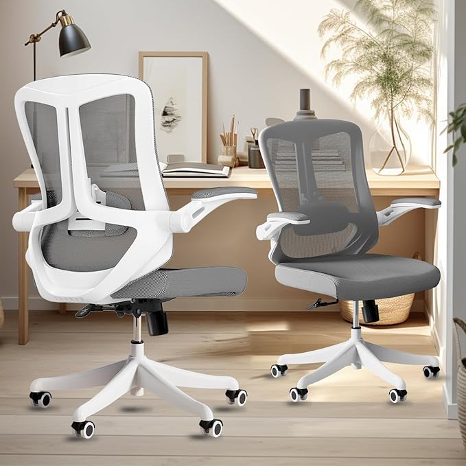 Ergonomic Office Chair Desk Chair - Mesh Computer Chair with 360° Swivel Wheels, Adjustable 90-130° Recline & Lumbar Support for Home Office, Supports up to 350lbs