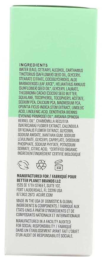Acure Ultra Hydrating Electrolyte Facial Moisturizer, 1.7 Fz