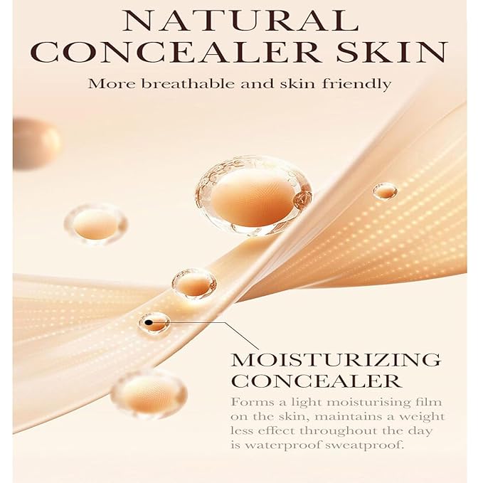 BB Cream SPF 50 Foundation, Snail BB Cream Tinted Moisturizer with SPF for Face, Medium Buildable Coverage Foundation BB Cream Lightweight Long-Lasting Waterproof Color Correcting Cream