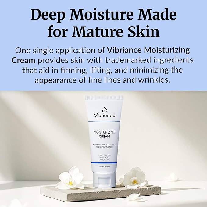 Vibriance Moisturizing Cream | Anti Aging Moisturizer for Face with Squalane, Niacinamide | Moisturizer for Aging Skin | Day/Night Face Cream for Older Women 60 Plus (Pack of 2)