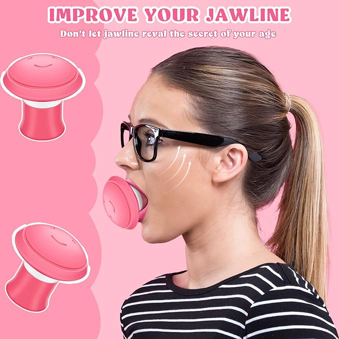 Demissle 3 Pack Face Exerciser, Facial Yoga for Skin Tighten Firm, Jaw Exerciser, Double Chin Breathing Exercise Device Jaw Face Slimmer for Women and Men