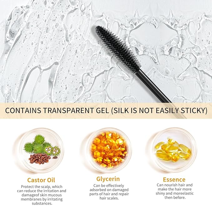 FUNAN Hair Finishing Stick, Flyaway Feel Stick Hair, Small Broken Hairs Finishing Cream, Non-Greasy and Non-Sticky Black（Pack of 2）