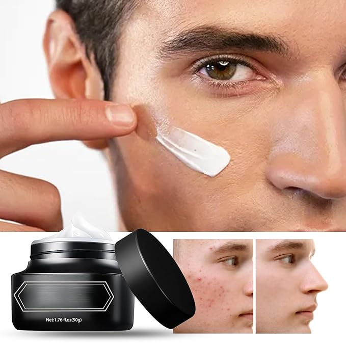 Concealer Cream, Men Refreshing and Not Greasy Men Makeup Cream Hydrating and Moisturizing Beauty Face Cream 50g