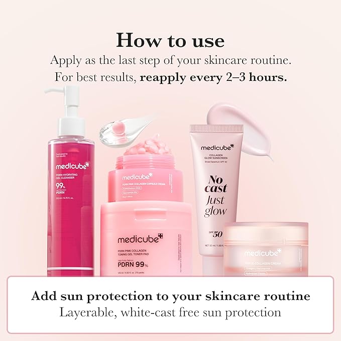 medicube Cleanse & Sun Shield Duo: PDRN Jelly to Foam Cleanser and Collagen Glow Sunscreen Deep Cleansing and Hydration | Hydration Essentials, Winter Skincare