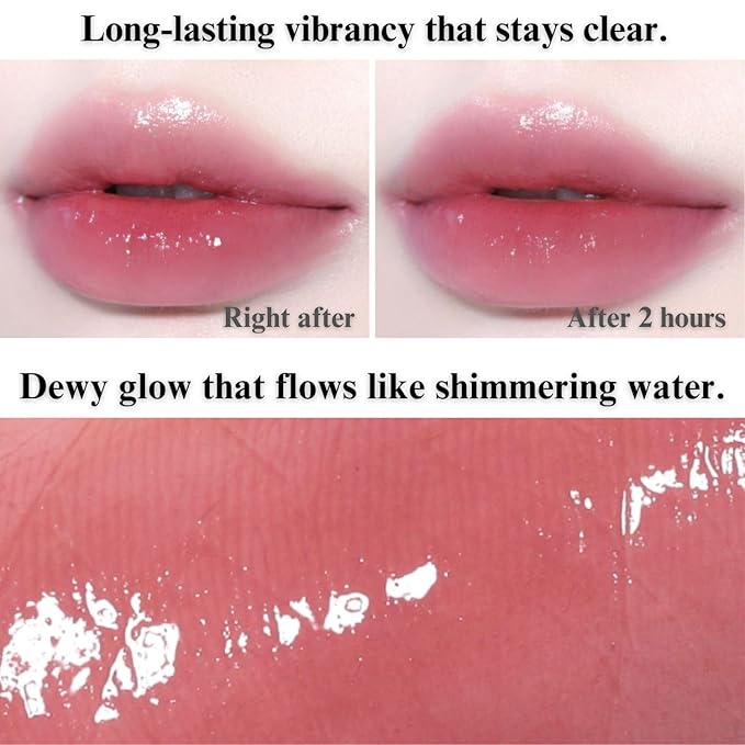 BBIA Glow Tint – Lip Plumping Volumizing Glossy & Glowy Lip Stain Naturally Moisturizing Comfortable Texture Lightweight Long-Lasting Vivid Color Non-Sticky Korean Makeup (29 DREAMY, Pack of 1)