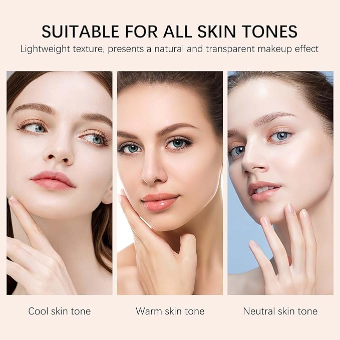 Foundation Stick with Brush, SPF 50, Hydrating Anti Wrinkle Non-Sticky Matte Finish Sun Protection for Face and Body, Long-lasting Travel Size Korean Skin Care Sun Stick (Dark, 0.71oz)