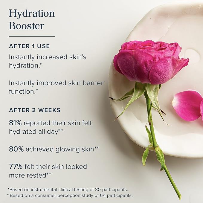 HERITAGE STORE Rosewater Face Moisturizer - Soothing Gel Moisturizer with Rose Complex, Niacinamide and Hyaluronic Acid - Dry to Combination Skin Care - Hypoallergenic, Vegan, 60-Day Guarantee, 2oz