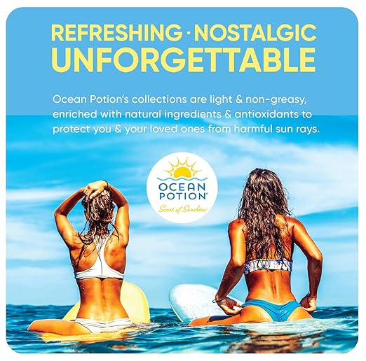 Ocean Potion SPF 30 Sunscreen Body Lotion, Broad Spectrum UVA/UVB Protection with Aloe and Vitamin E, Water-Resistant Non-Greasy Sunscreen, 6.8 oz