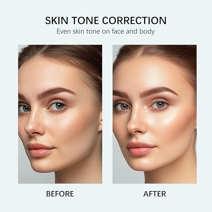 Skin Tint CC Cream Foundation with SPF 30,All-Over Complexion Perfector Shimmery Moisturizer,Concealer & Full Coverage Makeup,Waterproof & Transfer-Resistant,12H Wear for Flawless Complexion (Light)