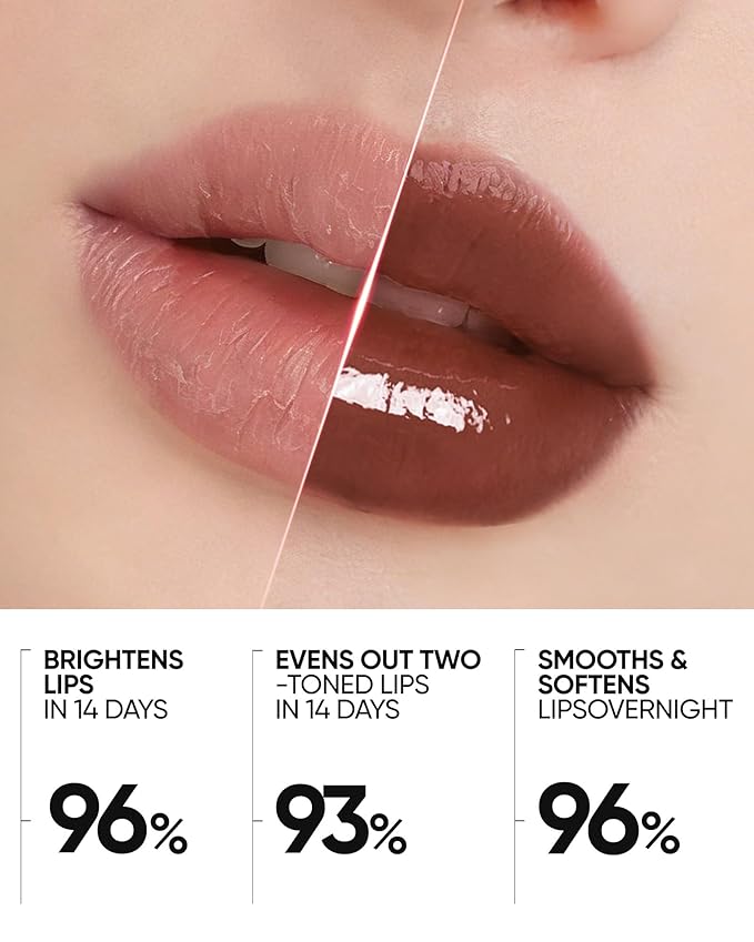 Peptide Brightening Lip Serum, Hydrating & Plumping Tinted Lip Gloss, Moisturizing Lip Balm with Polypeptides & Squalane for Glossy Sheer, Smooth Lips(08U Cinnamon Rose)