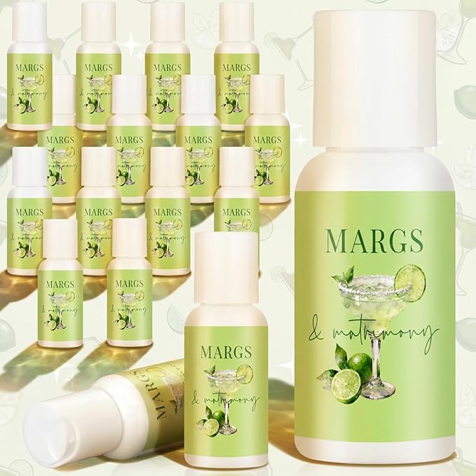 Demissle 20 Pcs Margs Matrimony Bachelorette Party Favors Summer Mini Sunscreen Travel Size Bulk 1 oz Spf 30 Margs and Matrimony Sunscreen Lotion for Mexican Bridal Shower Wedding Beach Party Favor
