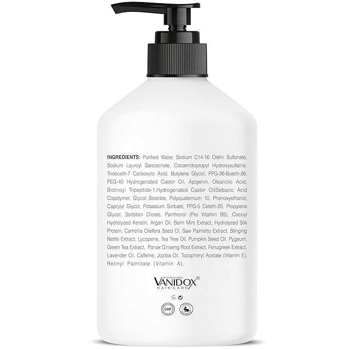 ReFortix Korean Shampoo, Enriched with Ginseng, Green Tea, and Camellia Oil, Supports Growth Stage and Helps Reduce Hair Loss for Stronger Hair (16 fl oz)
