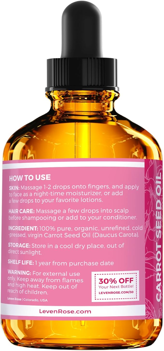 Radiant Skin Trio, with Witch Hazel Toner 4oz, Argan Oil 4oz, & Carrot Seed Oil 2oz, for Face, Skin, and Hair