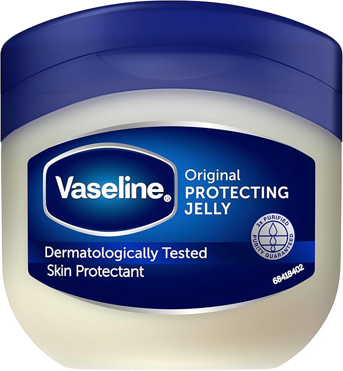 Vaseline Unscented Petroleum Jelly 50ml - Whole Body Moisturizer for Dry Skin, 1.69oz