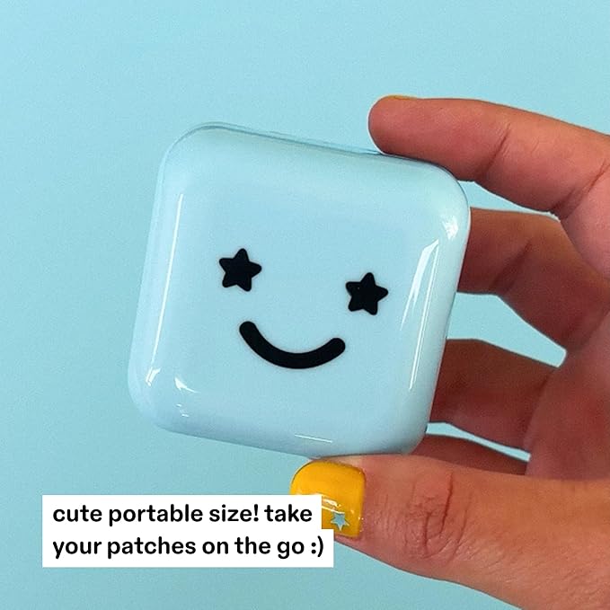Starface Hydro-Star Salicylic Acid Patches + Big Blue Compact, Helps Unclog Pores and Shrink Spots, Absorb Fluid and Reduce Redness, Hydrocolloid, Vegan and Cruelty-Free Skincare (32 Count)