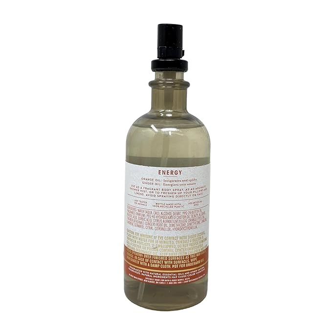 Bath & Body Works Aromatherapy Orange + Ginger 3 Pack Essential Oil Mist Gift Set Bundle with a Natural Oats Bar Soap - Full Size