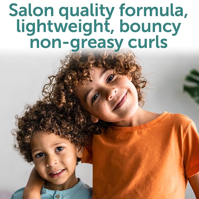 Fairy Tales Curly Q Kids Curly Hair Styling Products Set – Curl Cream, Curl Refresher & Curl Styling Spray Gel - Green Apple Scent, Phthalate, Paraben, Gluten Free, 3 Count