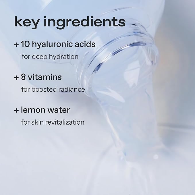 glow mini Lemon Vitamin Toner | Hydrating with hyaluronic Acid | mild Exfoliation | Jeju Lemon Water for Refreshing deep‑Moisture | Highly Absorbent Formula | Cruelty‑Free | 1 fl oz