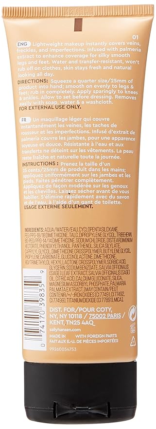 Sally Hansen Airbrush Legs Leg Makeup, Light | 4 Fl Oz | Pack of 2