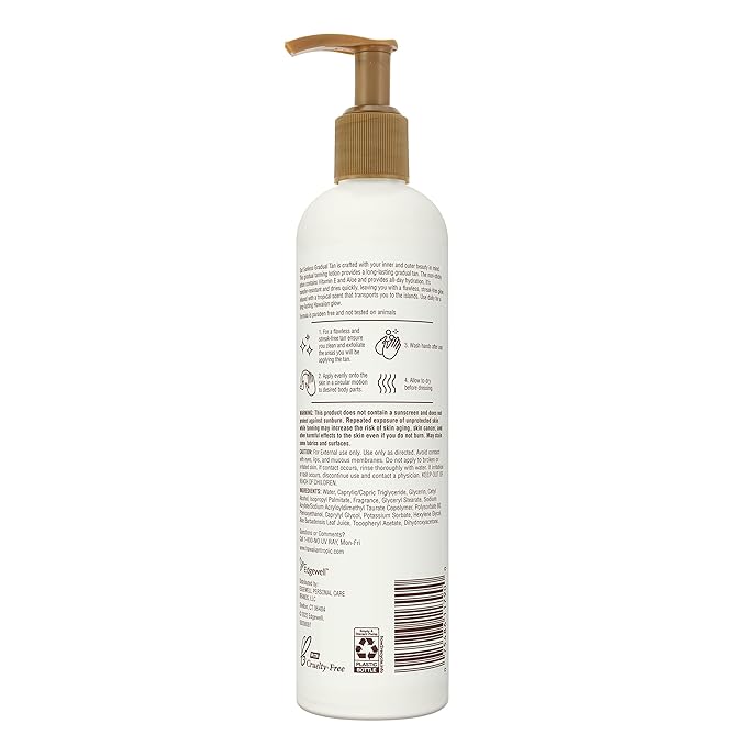 Hawaiian Tropic Aloha Glow Gradual Self Tanning Lotion, 12.6 fl oz | Sunless Tanning Lotion Self Tanner, 12.6 fl oz