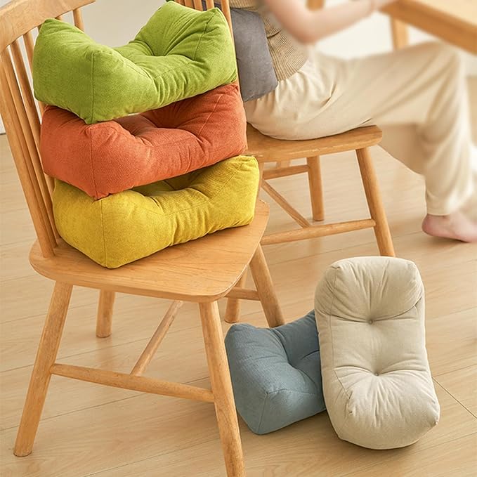 Back Pillow for Chair, Lumbar Support Pillow for Office Chair Lower Back Pain Relief Soft Cushion Car Bed Couch Sitting High Elasticity (Gray, 35cm*16cm*20cm)