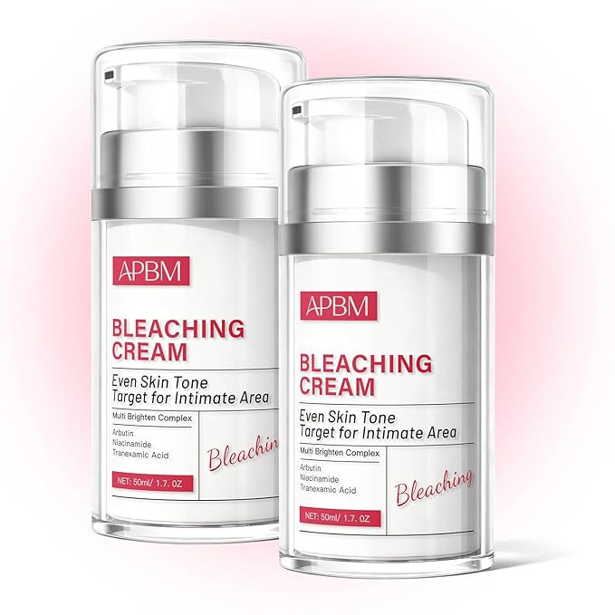 APBM Skin Lightening Cream for Intimate Area with Niacinamide, Arbutin, Tranexamic Acid and Vitamin C, Skin Tone Lightening for Women, Body, Underarm, Knees, Elbows, Inner Thigh, Bikini Areas, 2-Pack
