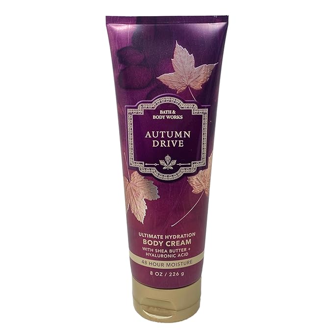 Bath & Body Works Autumn Drive Body Cream and Fragrance Mist Duo Set with a Cherry on Top Bar Soap - Full Size