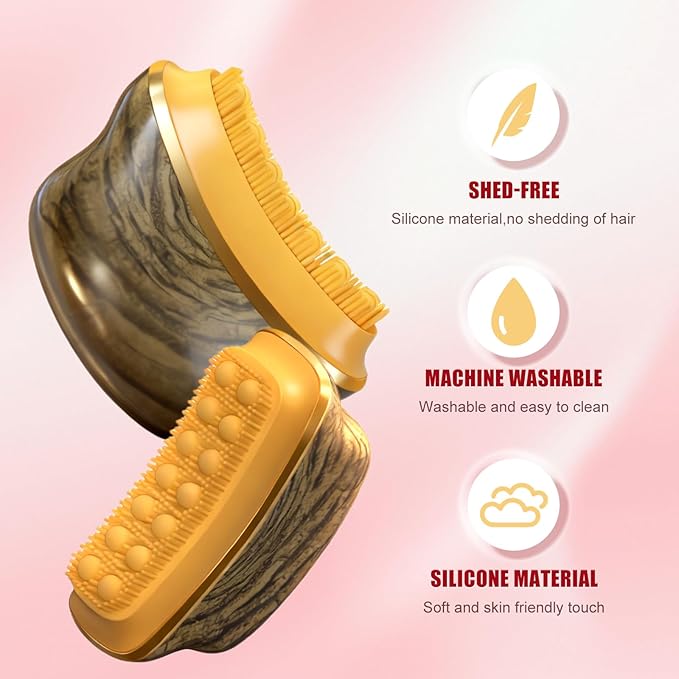 New Lymphatic Contour Face Brush,Lymphatic Drainage Massager for Face for Jawline, Chin & Facial Sculpting Designed to Fit Precisely and Relieve Fatigue- Anti-Puffiness (Tree Grain)