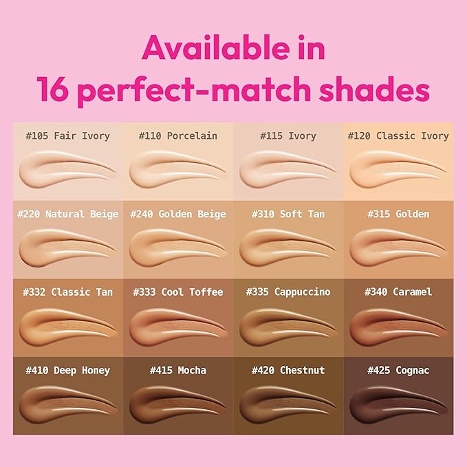 Ruby Kisses Cushion Foundation, Full Coverage Korean Makeup, Lightweight & Long Lasting, All Day Natural Glowy Finish for All Skin Types with Hyaluronic Acid & Bakuchiol (Mocha, 0.52 Ounce)