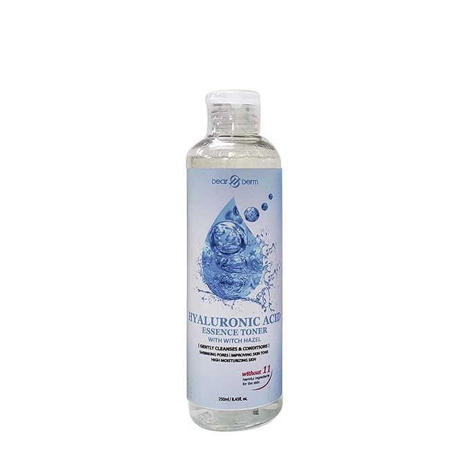 Dearderm Skincare Essence Face Toner 8.45fl.oz/250ml (with Witch Hazel) (Hyaluronic Acid)