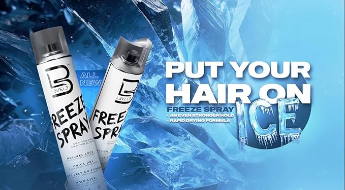 L3 Level 3 Hair Spray - Long Lasting and Strong Hold Hair Spray