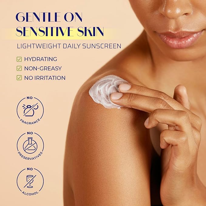 Beef Tallow Sunscreen SPF 50: Natural Tallow & Zinc Oxide Sunblock Cream for Face & Body - Sun Protection with Non Greasy Formula for Women and Men - Water-Resistant 3 oz