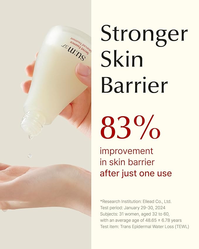 SU:M Secret Essence(1.01 fl oz) + Micro-Active Toning Water (5.07 fl oz) - Korean Skin Care, Skin Barrier Repair Hydrating Serum, Gentle Exfoliating Toner with Low-Irritation