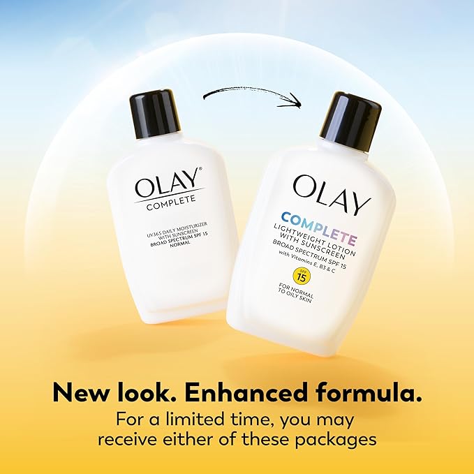 Olay Complete All Day Moisturizer with Broad Spectrum SPF 15 Normal, 4 Fl Oz (Pack of 1)