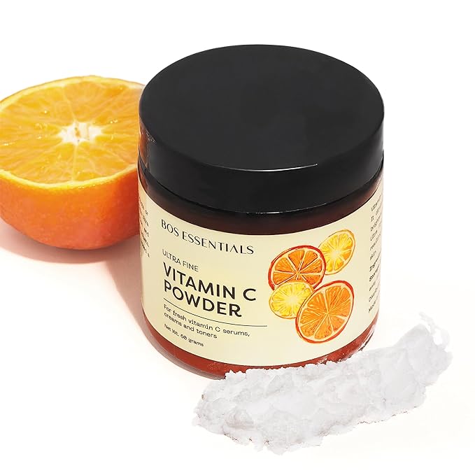 Ultra Fine Vitamin C Powder, 100% Pure Ascorbic Acid, Non-GMO, Cosmetic-Grade, Dissolves Instantly for DIY Serums, creams, and toners