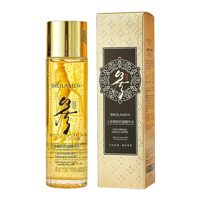 Ginseng Extract Wrinkle Resurfacing Water Brightening Moisturizer Brightens Skin Complexion Nourishing Toner 120ml