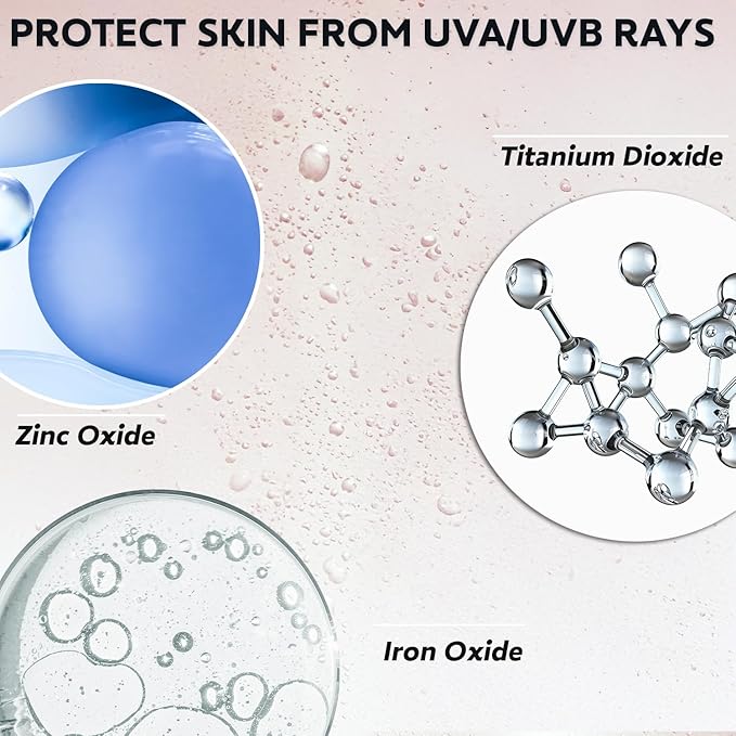 Sunscreen with Zinc Oxide, SPF 50+/PA++++, Moisturizing, Broad Spectrum UVA/UVB Protection, Reducing Wrinkles, Improving Skin Elasticity, All Skin Types 1.6 Fl. OZ (50ml), 1 Count