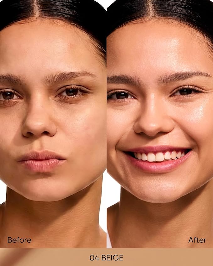 Full Coverage Cushion Foundation #04 Beige| Satin Glow Finish, Oil-Control & Waterproof, Buildable Tattoo Cover Cushion for All Skin Types