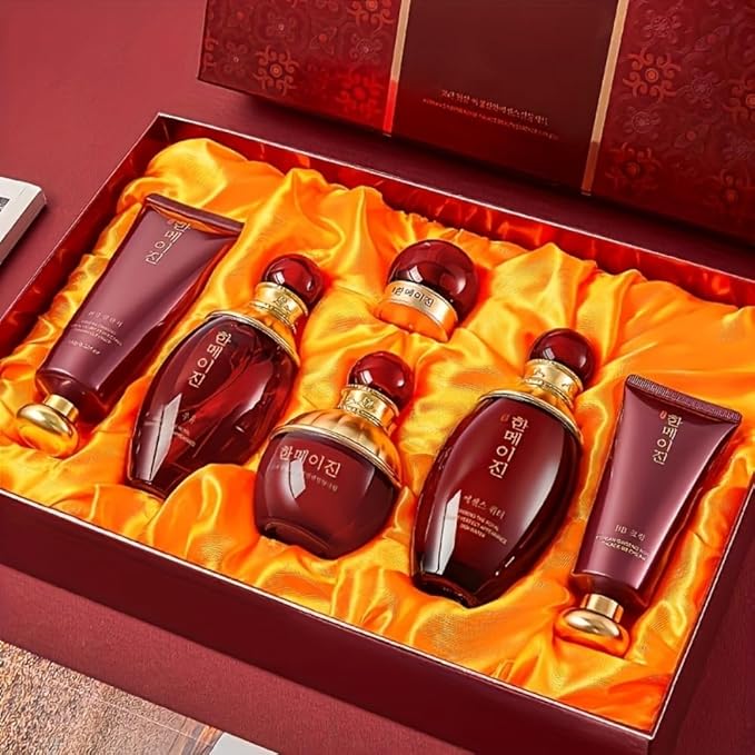 Korean-style Ginseng Skin Care Set for Women - Face Care with Snail Mucin Skincare Kit - Moisturize and Nourish the Skin - Include Toner, Cleanser, Lotion, Eye Cream, Face Cream, BB Cream (6pcs)