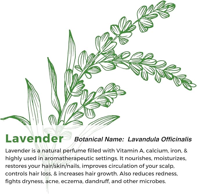 Multiuse Lavender Water Toner Mist for Face, Body, and Hair - Pure Distilled Lavender Water Spray - Soothes and Hydrates Skin, Scalp, Hair, & Nails - 2 oz