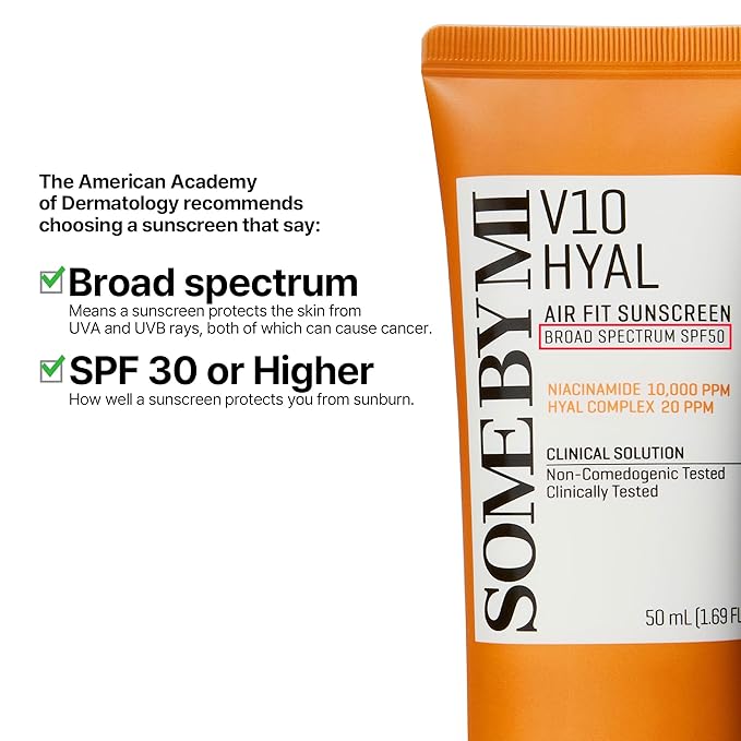 SOME BY MI V10 Hyal Air Fit Sunscreen & AHA BHA PHA 30 Days Miracle Toner