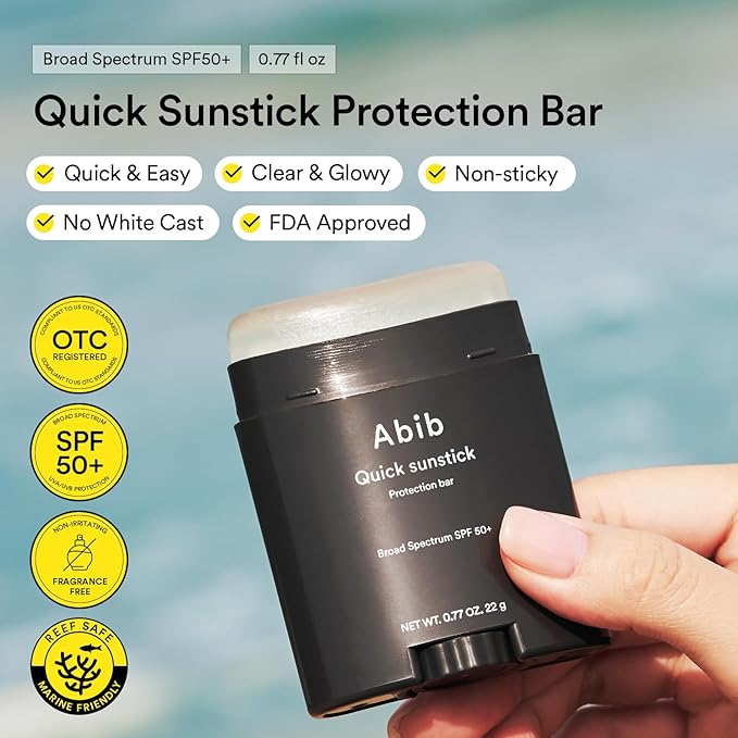 Abib Quick&Airy Sun Care Duo, SPF50+ Broad Spectrum Duo, Glowy & Semi-Matte Sunscreen Set, No White Cast, Lightweight Primer-Like Finish, Korean Sunscreen for All Skin Types, 2 Count