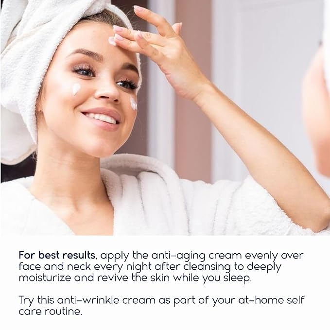 Instant Face Lift Cream for Older Women 60 Plus - Wrinkle Cream for Deep Wrinkles - Face Moisturizer for Women Dry Skin - Night Cream Anti Aging - 1.69 Fl Oz