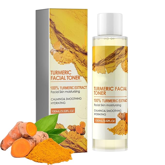 Turmeric Toner for Dark Skin, Turmeric Dark Corrector Toner for Face, Hydrating Moisturizing Facial Toner for Women, Delay skin Aging, Improve Skin Tone (1pc)