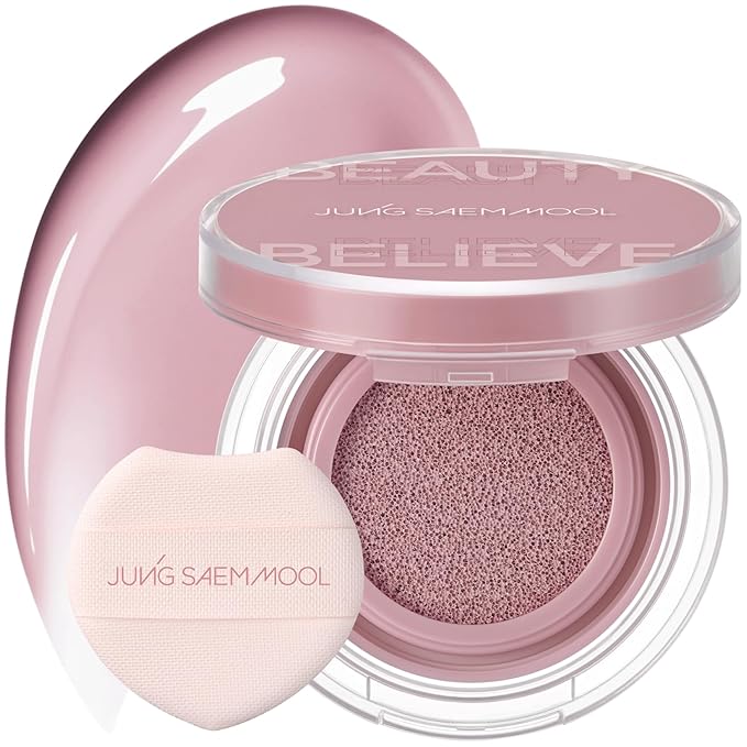 JUNG SAEM MOOL Artist Cushion Blush | Easy to Blend with Puff, Buildable Liquid Blush for Cheeks with a Dewy & Natural Finish, Korean Makeup (Odd Mauve)
