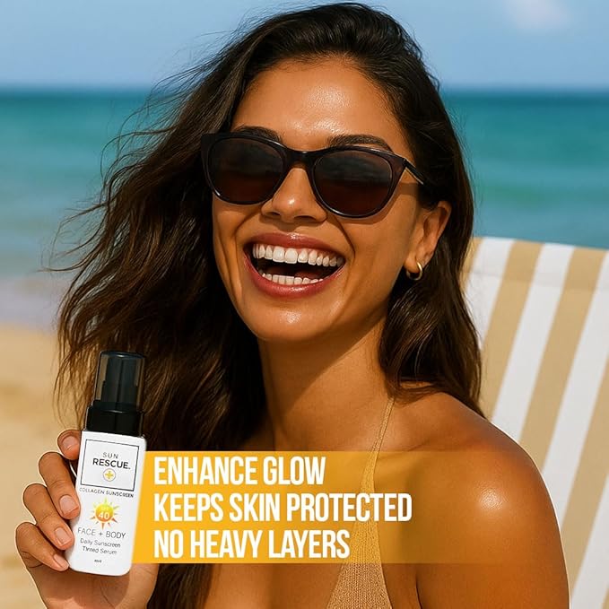 Daily Tinted Moisturizer with SPF 40 - Collagen & Vitamin C Infused - Broad Spectrum Sunscreen - Lightweight Coverage for All Skin Tones (80ml)