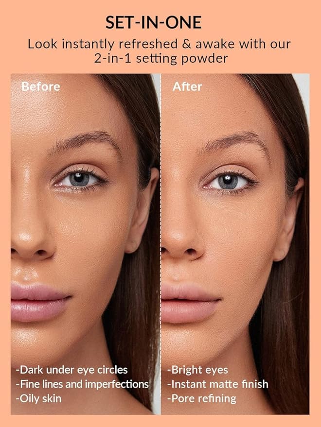 SHEGLAM Insta-Ready Face Powder Loose Under Eye Setting Powder - Natural Linen