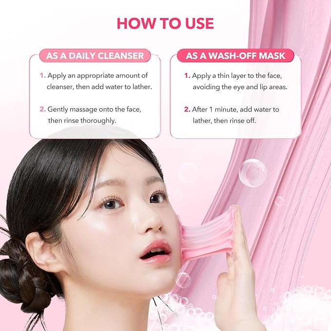 APRILSKIN TXA Affordable Daily Skincare set: TXA Niacinamide 99 Pore Care Pink Bubble Gum Deep Cleanser and TXA Niacinamide 99 Pink Milky Toner