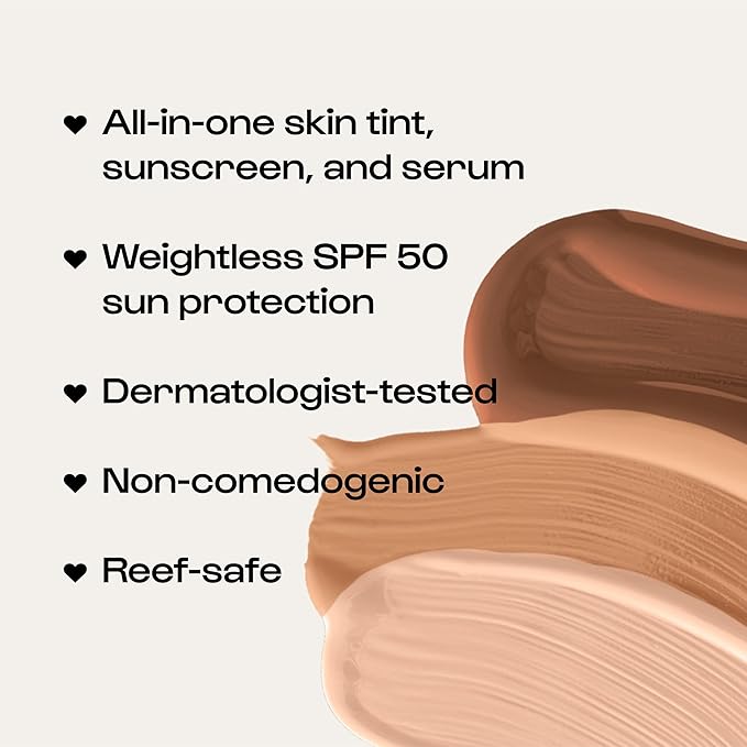 Alleyoop Sunsational Tinted Moisturizer SPF 50 for Face Broad Spectrum – 100% Mineral Face Sunscreen with Jojoba, Hydrating & Soothing Tinted Sunscreen, Vegan & Cruelty-Free (Glisten)
