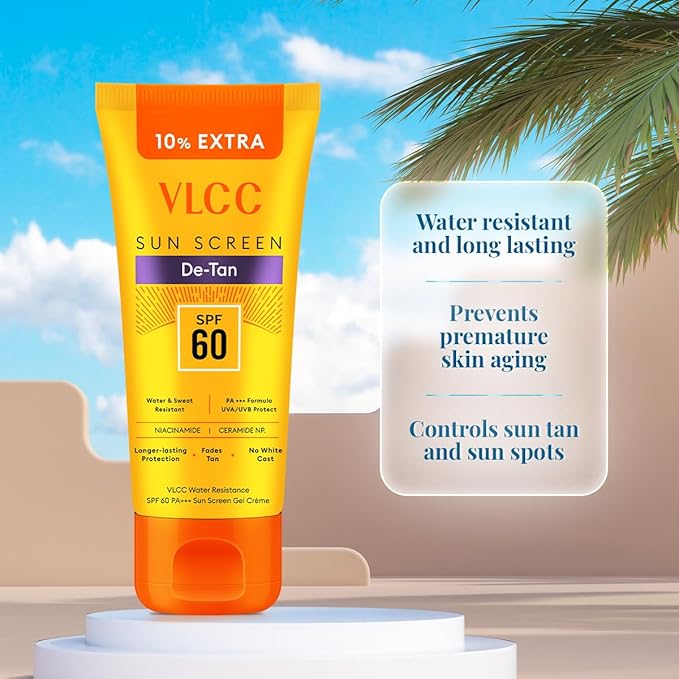 VLCC Water Resistant SPF60 Sun Screen Gel Creme(100gm)